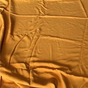 VTG Yellow Mustard Fabric 33" x 57" Material Crafts Sewing DIY Fall Color